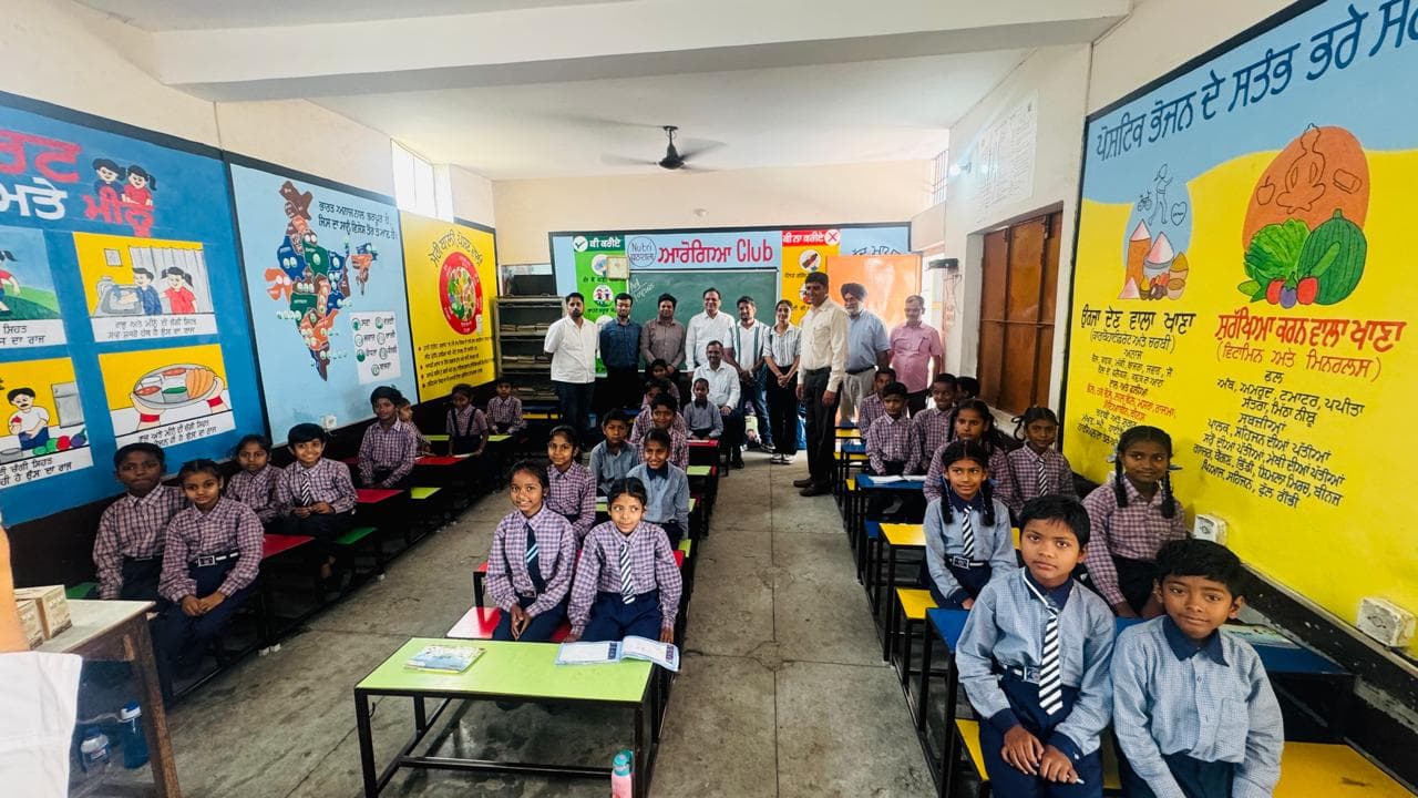 Children learning at a Bhamora Foundation programme